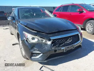 2018 Infiniti Q50 Luxe with VIN JN1EV7AP1JM351430, listed as a IAAI auction lot 42209857 with 119,531 mi miles and . Bid and sale history available at carsss.com. Image 6.