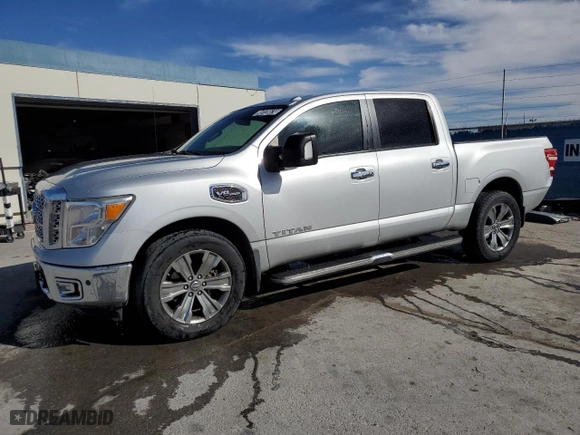 2017 Nissan Titan SV with VIN 1N6AA1E52HN556530, listed as a Copart auction lot 48226674 with 123,541 mi miles and Clean Title. Bid and sale history available at carsss.com. Image 1.
