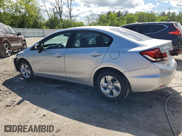 2015 Honda Civic LX z VIN 19XFB2F50FE040002, wystawiony jako Copart lot #57874295 z przebiegiem 174 697 mil mil oraz Czysty tytuł • Clean title. Historia ofert i sprzedaży dostępna na DreamBid. Obrazek 2.