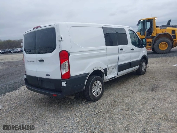 2021 Ford Transit Cargo Van with VIN 1FTBR1Y82MKA44171, listed as a IAAI auction lot 41857534 with 26,295 mi miles. Bid and sale history available at carsss.com. Image 4.