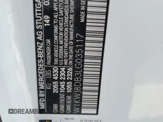 2020 Mercedes-Benz C 300 z VIN W1KWJ8DB3LG035117, wystawiony jako Copart lot #54713884 z przebiegiem 42 156 mil mil oraz Szkoda całkowita • Salvage title. Historia ofert i sprzedaży dostępna na DreamBid. Obrazek 12.