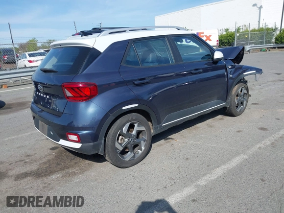 2020 Hyundai Venue SEL with VIN KMHRC8A3XLU023008, listed as a IAAI auction lot 41930278 with 64,551 mi miles. Bid and sale history available at carsss.com. Image 4.