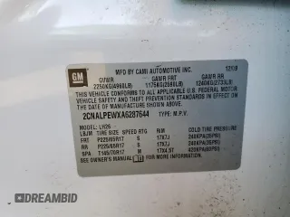 2010 Chevrolet Equinox 2LT with VIN 2CNALPEWXA6287644, listed as a Copart auction lot 42153235 with 138,231 mi miles and Salvage Title. Bid and sale history available at DreamBid. Image 12.