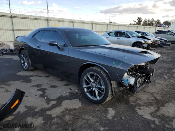 2021 Dodge Challenger GT with VIN 2C3CDZKG3MH550864, listed as a Copart auction lot 42768465 with 11,645 mi miles and Salvage Title. Bid and sale history available at carsss.com. Image 4.