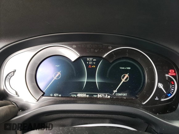 2019 BMW X4 xDrive30i with VIN 5UXUJ3C55KLG54759, listed as a Copart auction lot 38575993 with 48,956 mi miles. Bid and sale history available at carsss.com. Image 9.