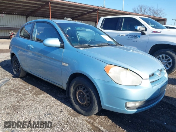 2007 Hyundai Accent SE with VIN KMHCN36CX7U031496, listed as a IAAI auction lot 41811183 with 201,740 mi miles. Bid and sale history available at carsss.com. Image 1.