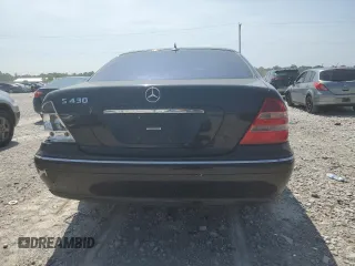 2001 Mercedes-Benz S-Class with VIN WDBNG70J51A197809, listed as a Copart auction lot 68633494 with 145,040 mi miles and Salvage Title. Bid and sale history available at carsss.com. Image 6.