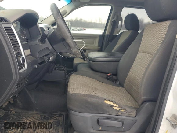 2012 Ram 2500 SLT with VIN 3C6UD5JL1CG133398, listed as a Copart auction lot 88630465 with 279,088 mi miles and Salvage title. Bid and sale history available at DreamBid. Image 7.