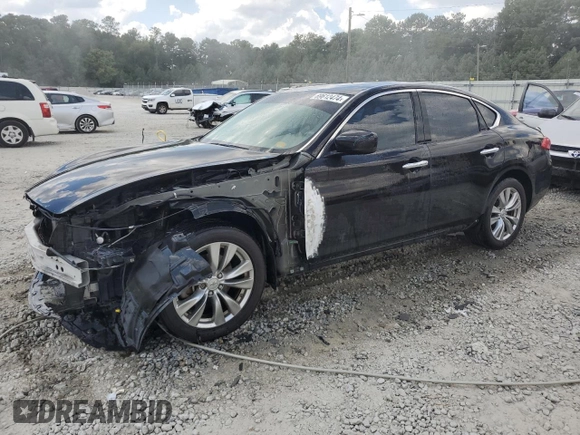 2013 Infiniti M37 with VIN JN1BY1AP0DM512717, listed as a Copart auction lot 69612474 with 125,102 mi miles and Salvage Title. Bid and sale history available at carsss.com. Image 1.