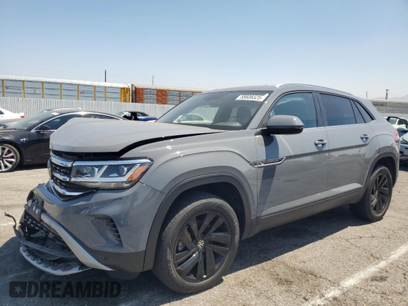 2023 Volkswagen Atlas SE z VIN 1V2JE2CAXPC216712, wystawiony jako Copart lot #58608325 z przebiegiem 22 649 mil mil oraz Szkoda całkowita • Salvage title. Historia ofert i sprzedaży dostępna na DreamBid. Obrazek 1.