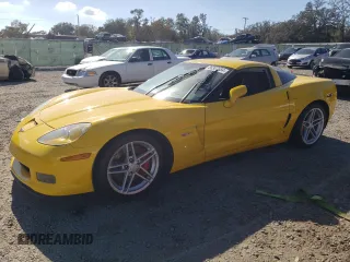 2006 Chevrolet Corvette with VIN 1G1YY25E365105115, listed as a Copart auction lot 86307684 with Not provided miles and Salvage title. Bid and sale history available at DreamBid. Image 1.