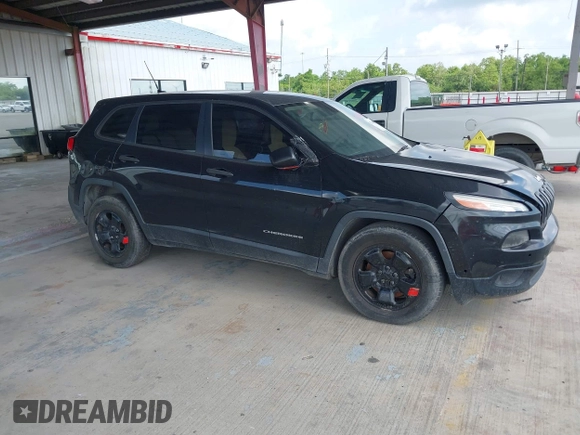 2015 Jeep Cherokee Sport with VIN 1C4PJLAB2FW539397, listed as a IAAI auction lot 42156576 with 120,409 mi miles. Bid and sale history available at carsss.com. Image 13.