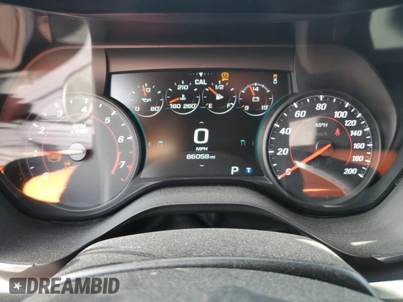 2018 Chevrolet Camaro 2SS with VIN 1G1FH1R76J0132649, listed as a Copart auction lot 55040715 with 86,058 mi miles and Salvage title. Bid and sale history available at DreamBid. Image 9.