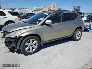 2007 Nissan Murano SL with VIN JN8AZ08T97W522355, listed as a Copart auction lot 48253575 with 127,030 mi miles and Salvage Title. Bid and sale history available at carsss.com. Image 1.
