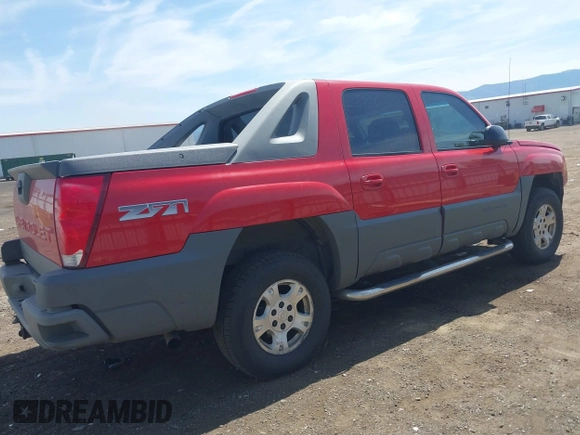 2002 Chevrolet Avalanche with VIN 3GNEK13T42G162893, listed as a IAAI auction lot 42234440 with 215,541 mi miles and . Bid and sale history available at DreamBid. Image 4.