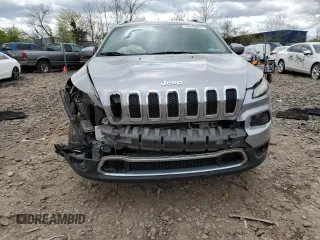 2017 Jeep Cherokee Limited with VIN 1C4PJMDB5HD226697, listed as a Copart auction lot 52945615 with Not Provided miles and Salvage Title. Bid and sale history available at DreamBid. Image 5.