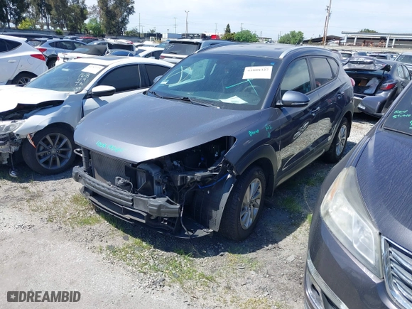 2016 Hyundai Tucson Limited with VIN KM8J33A24GU124543, listed as a IAAI auction lot 41808327 with 38,069 mi miles. Bid and sale history available at carsss.com. Image 23.