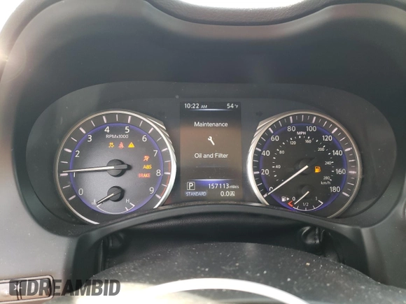 2014 Infiniti Q50 Premium with VIN JN1BV7AR8EM686761, listed as a Copart auction lot 49650385 with 157,113 mi miles and Salvage Title. Bid and sale history available at carsss.com. Image 9.