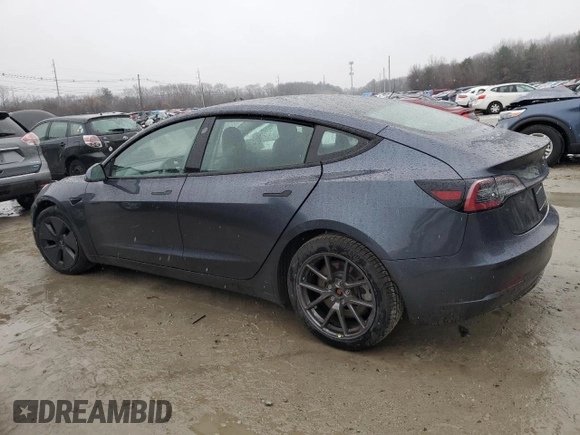 2021 Tesla Model 3 Standard Range Plus with VIN 5YJ3E1EA0MF907358, listed as a Copart auction lot 82103164 with 37,529 mi miles and Salvage Title. Bid and sale history available at DreamBid. Image 2.