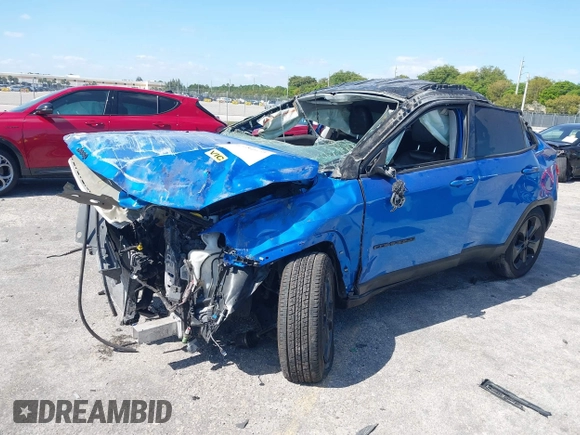 2019 Jeep Compass Latitude with VIN 3C4NJCBB4KT667615, listed as a IAAI auction lot 42154977 with 63,653 mi miles and . Bid and sale history available at DreamBid. Image 2.