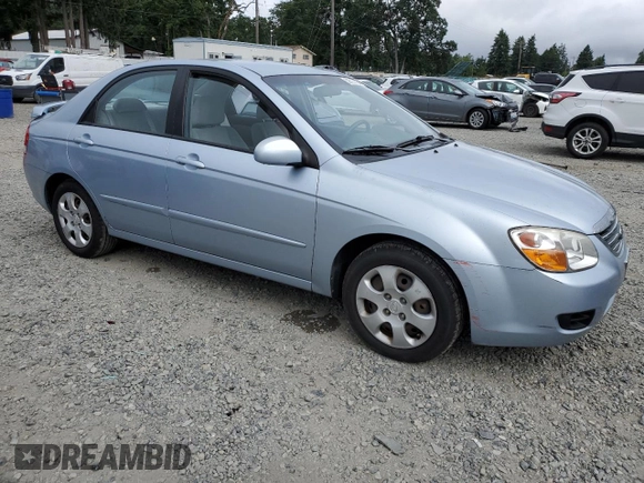 2008 Kia Spectra EX z VIN KNAFE121085529600, wystawiony jako Copart lot #59727105 z przebiegiem 132 306 mil mil oraz Szkoda całkowita • Salvage title. Historia ofert i sprzedaży dostępna na DreamBid. Obrazek 4.