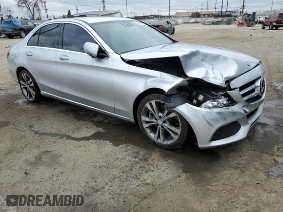 2016 Mercedes-Benz C 300 with VIN 55SWF4JB2GU157782, listed as a Copart auction lot 53893975 with 105,385 mi miles and Salvage Title. Bid and sale history available at carsss.com. Image 4.
