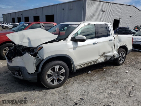 2017 Honda Ridgeline RTL-E with VIN 5FPYK3F71HB032303, listed as a Copart auction lot 46462285 with 0 mi miles and Salvage Title. Bid and sale history available at carsss.com. Image 1.
