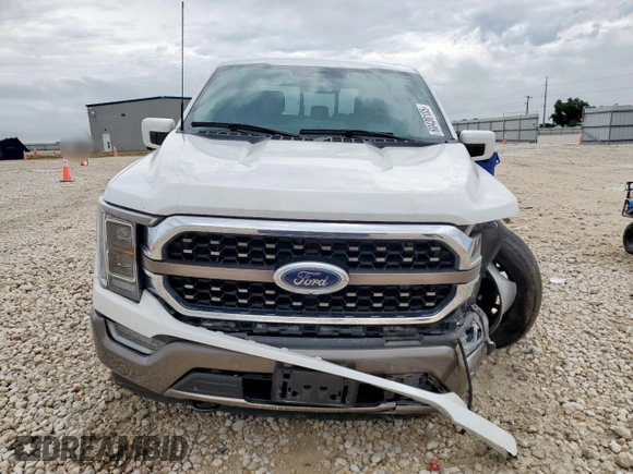 2023 Ford F-150 XL with VIN 1FTFW1ED6PFC00883, listed as a Copart auction lot 60438105 with 27,640 mi miles and Salvage title. Bid and sale history available at DreamBid. Image 5.