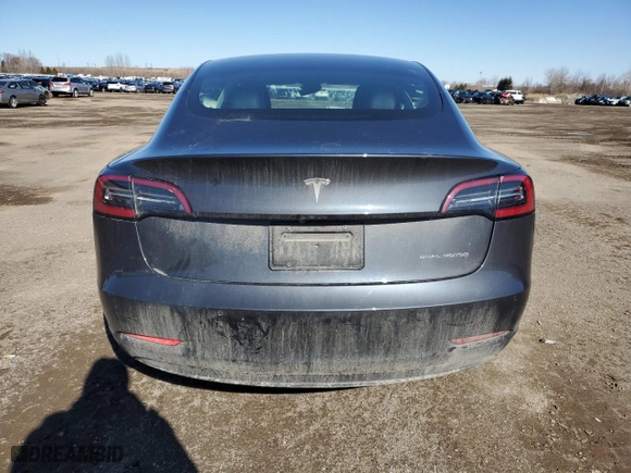 2019 Tesla Model 3 Long Range with VIN 5YJ3E1EB8KF452023, listed as a Copart auction lot 47389285 with 123,488 mi miles and Salvage Title. Bid and sale history available at carsss.com. Image 6.