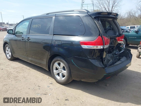 2014 Toyota Sienna LE AAS with VIN 5TDKK3DC6ES499478, listed as a IAAI auction lot 41918474 with 127,734 mi miles and . Bid and sale history available at carsss.com. Image 3.