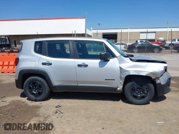 2017 Jeep Renegade Sport with VIN ZACCJAAB2HPE70133, listed as a IAAI auction lot 41938574 with 200,282 mi miles and . Bid and sale history available at DreamBid. Image 13.