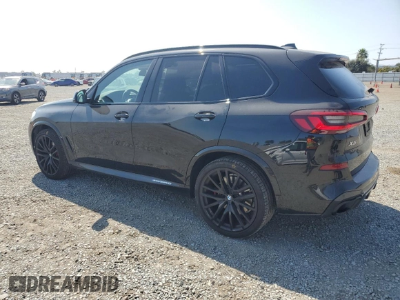 2021 BMW X5 sDrive40i with VIN 5UXCR4C00M9F54602, listed as a Copart auction lot 62417255 with 42,110 mi miles and Salvage title. Bid and sale history available at DreamBid. Image 2.