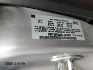 2016 Chevrolet SS z VIN 6G3F15RW4GL223360, wystawiony jako Copart lot #68828194 z przebiegiem Nie podano mil oraz Szkoda całkowita • Salvage title. Historia ofert i sprzedaży dostępna na DreamBid. Obrazek 12.