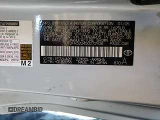 2005 Toyota MR2 z VIN JTDFR320450072938, wystawiony jako Copart lot #57668685 z przebiegiem 66 512 mil mil oraz Szkoda całkowita • Salvage title. Historia ofert i sprzedaży dostępna na DreamBid. Obrazek 13.