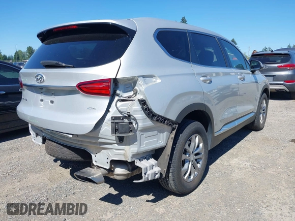 2019 Hyundai Santa Fe SE with VIN 5NMS2CAD9KH122140, listed as a IAAI auction lot 42616171 with 50,794 mi miles and . Bid and sale history available at DreamBid. Image 4.