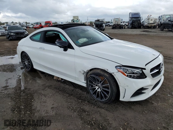 2022 Mercedes-Benz C 300 with VIN W1KWJ8DB0NG113775, listed as a Copart auction lot 78471944 with 20,225 mi miles and Salvage Title. Bid and sale history available at DreamBid. Image 4.