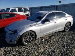 2019 Infiniti Q50 Red Sport 400 с VIN JN1FV7AP6KM760433, выставлен на аукционе Copart как лот 89014755 с пробегом 88 800 миль миль и Списание • Salvage title. История ставок и продаж доступна на DreamBid. Изображение 1.