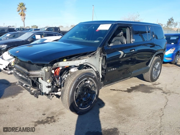 2025 Rivian R1S Adventure with VIN 7PDSGBBA4SN047584, listed as a IAAI auction lot 41372645 with 501 mi miles. Bid and sale history available at carsss.com. Image 22.