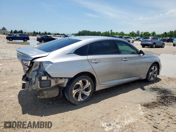 2018 Honda Accord EX-L with VIN 1HGCV2F57JA039159, listed as a Copart auction lot 58443495 with 86,772 mi miles and Salvage title. Bid and sale history available at DreamBid. Image 3.