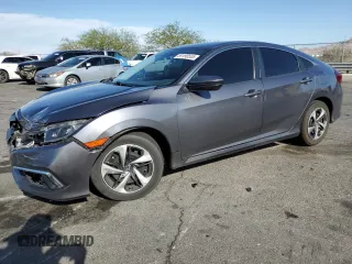 2021 Honda Civic LX with VIN 2HGFC2F68MH525335, listed as a Copart auction lot 59190555 with 50,686 mi miles and Salvage title. Bid and sale history available at DreamBid. Image 1.