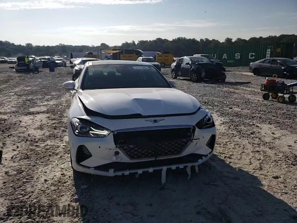 2019 Genesis G70 2.0T Advanced with VIN KMTG34LA0KU012485, listed as a Copart auction lot 66610994 with 73,941 mi miles and Salvage Title. Bid and sale history available at carsss.com. Image 10.