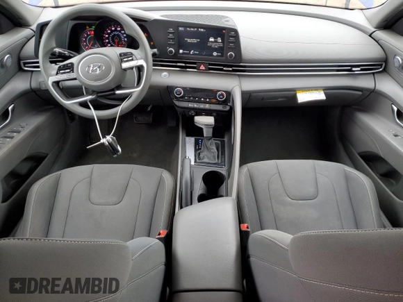 2022 Hyundai Elantra SEL with VIN KMHLM4AG4NU321006, listed as a Copart auction lot 50836235 with 45,307 mi miles and Salvage Title. Bid and sale history available at DreamBid. Image 8.