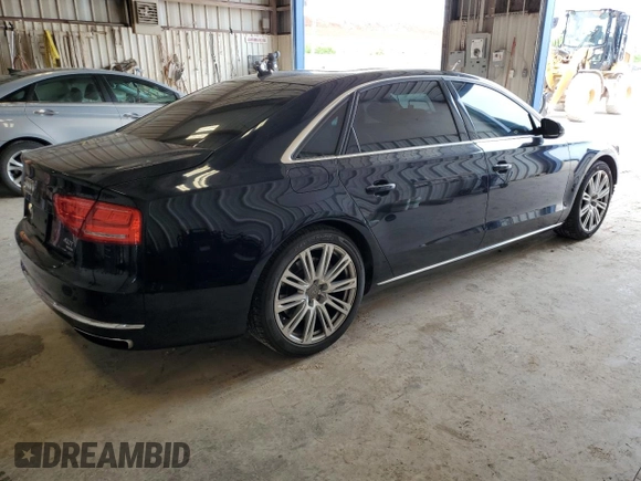 2013 Audi A8 4.0L с VIN WAUR2AFD6DN020907, выставлен на аукционе Copart как лот 54742325 с пробегом 88 042 миль миль и Списание • Salvage title. История ставок и продаж доступна на DreamBid. Изображение 3.