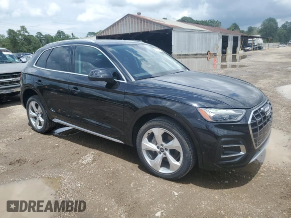 2021 Audi Q5 Premium Plus with VIN WA1BAAFY9M2081092, listed as a Copart auction lot 61368775 with 45,278 mi miles and Salvage title. Bid and sale history available at DreamBid. Image 4.
