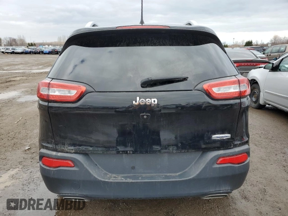 2018 Jeep Cherokee Latitude with VIN 1C4PJLCX9JD511710, listed as a Copart auction lot 49984255 with 77,745 mi miles and Salvage title. Bid and sale history available at DreamBid. Image 6.