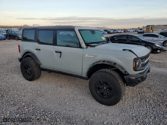 2022 Ford Bronco with VIN 1FMEE5DH4NLB18042, listed as a Copart auction lot 78505564 with 0 mi miles and Salvage Title. Bid and sale history available at carsss.com. Image 4.