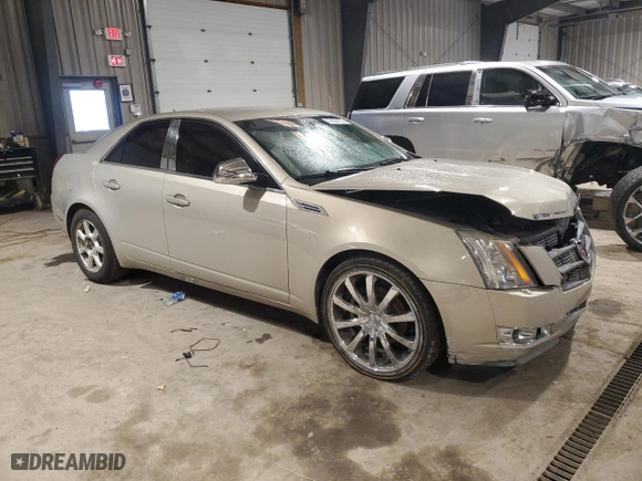 2008 Cadillac CTS RWD w/1SA with VIN 1G6DF577780128590, listed as a Copart auction lot 47036135 with 96,411 mi miles and Salvage Title. Bid and sale history available at carsss.com. Image 4.