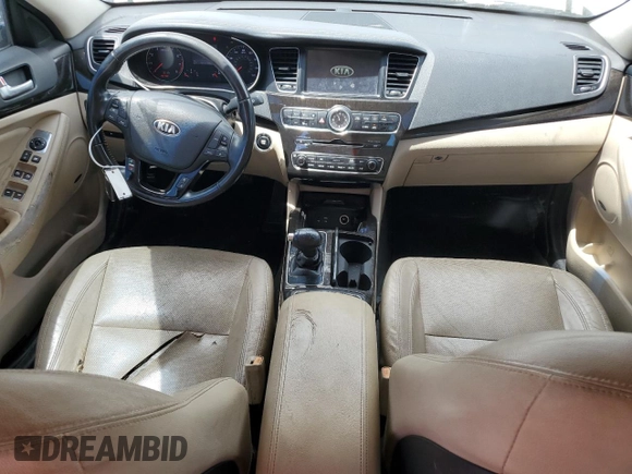 2016 Kia Cadenza Premium with VIN KNALN4D74G5221463, listed as a Copart auction lot 52043394 with 132,093 mi miles and Clean Title. Bid and sale history available at carsss.com. Image 8.