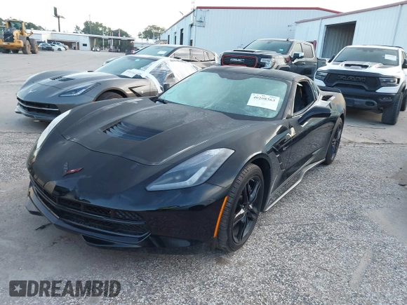 2017 Chevrolet Corvette 1LT with VIN 1G1YB2D71H5120591, listed as a IAAI auction lot 40208363 with 26,397 mi miles and . Bid and sale history available at DreamBid. Image 2.