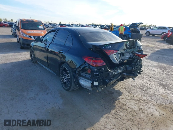 2023 Mercedes-Benz C 300 with VIN W1KAF4GB6PR106658, listed as a IAAI auction lot 40964845 with 29,552 mi miles and . Bid and sale history available at DreamBid. Image 3.